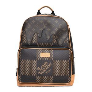 Louis Vuitton Backpack Campus Damier Giant Monogram Brown Black Hardware